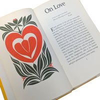 Vintage On Love and Friendship Hardcover Book: Ralph Waldo Emerson Mid-Century Literature