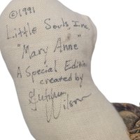 Vintage 1991 Little Souls Gretchen Wilson Mary Anne Doll: Handmade Signed Figurine