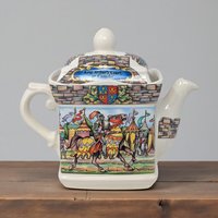 Vintage Sadler King Arthur Porcelain Teapot: Sir Lancelot of the Round Table Camelot Decor