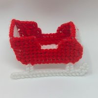 Vintage Handmade Plastic Canvas Ornaments: Needlepoint Christmas Decor Set