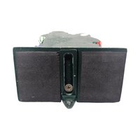 Vintage Resin Cast Iron Stocking Holder: Whimsical Trio of Santas