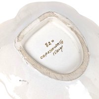 Vintage Embossed Italian Capodimonte Trinket Dish