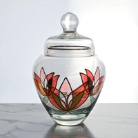 Vintage Hand-Decorated Apothecary Jar