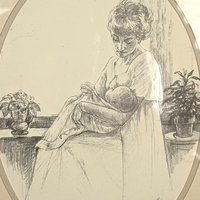 1975 Sharon Johnson Mother and Child Print Set