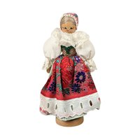 Vintage Hand-Crafted Folk Art Wooden Doll