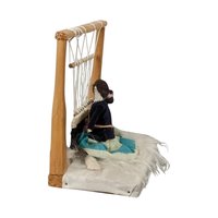 Vintage Navajo Weaver Doll with Loom