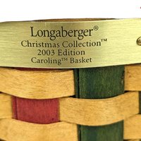 2003 Longaberger Caroling Basket