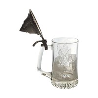 Vintage Canadian Goose Glass Etched Stein