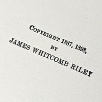 1898 Afterwhiles by James Whitcomb Riley