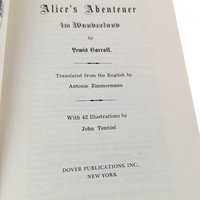 1974 Alice's Abenteuer im Wunderland, German Lewis Carroll Book