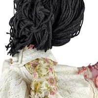 Vintage Large Handmade Paper Mache Doll