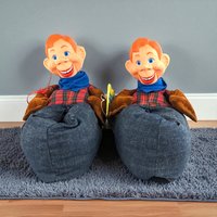 1988 Carousel Howdy Doody Slippers: Child Size Medium