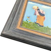 Vintage Clown Paintings Pair: