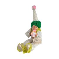 Vintage Musical Clown Shelf Sitter, Marianne's Musical Menagerie