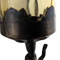 Vintage Bronze Hollywood Regency Cherub Candle Holder