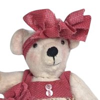 1997 Handmade Signed Girl Teddy Bear