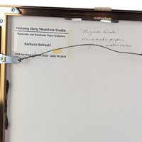 1997 Barbara DeVault Mixed Media Art: 'Lingard Disk' Framed Original