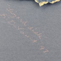 1997 Barbara DeVault Mixed Media Art: 'Lingard Disk' Framed Original