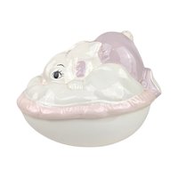 Vintage Hand-Painted Easter Bunny Covered Bowl