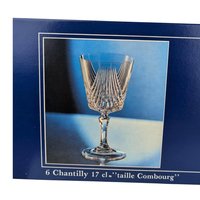 Vintage Crystal D'Arques Wine Glasses: Set of 6 Taille Combourg