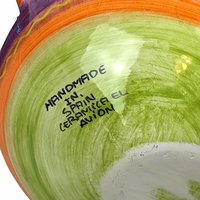 1990s Tilted Ceramic Pitcher, Handmade in Spain