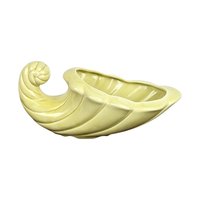 Vintage Yellow Cornucopia Planter