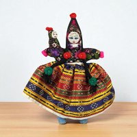 Vintage Folk Art Woman and Baby Doll