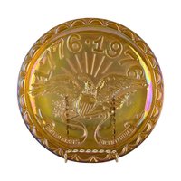 1976 Indiana Glass Bicentennial Carnival Glass Plate