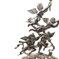 Vintage Godinger Silver Cherub Candlestick