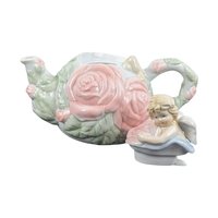 1980s Ceramic Avon Cherub Teapot