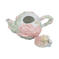 1980s Ceramic Avon Cherub Teapot