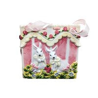 Vintage Ceramic Easter Bunny Bag