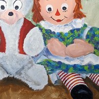 1973 Raggedy Ann Painting: Harriet Ellis Original Art