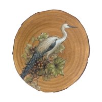 Vintage Handmade Nature Wood Slice Coasters, Set of 6
