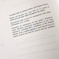 1951 Fledermaus Opera Vocal Score: Johann Strauss Book