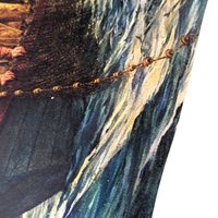 Vintage Large Red Embossed Scrapbook: Norman Rockwell Art Prints