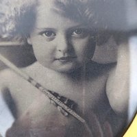 Vintage Cupid Awake Framed MB Parkinson Print