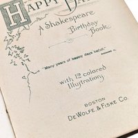 1904 Happy Days: A Shakespeare Birthday Book