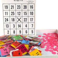 1958 Educational Ideas Smarty Arithmetic Bingo Game