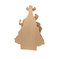 Vintage Wooden Christmas Tree Musical Decor