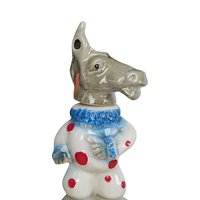1968 Jim Beam Donkey Decanter: C. Miller Political Clown