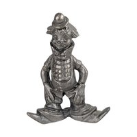 Vintage Pewter Clown Figurine Set