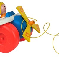 1980 Fisher Price Airplane Pull Toy