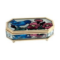 Vintage Joan Baker Glass Jewelry Box