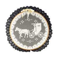 Vintage Horse and Carriage Embroidery Hoop