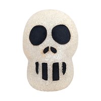 Vintage Melted Plastic Popcorn Light Up Skull