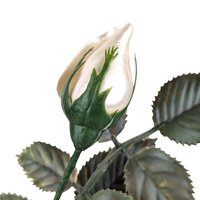 Mid Century Glossy Artificial Rose Bouquet: Assorted Colors