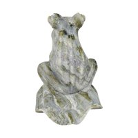 Vintage Chinese Hand-Carved Jade Frog Figurine