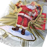 1991 Roman Inc Santa Starburst Ornament Set