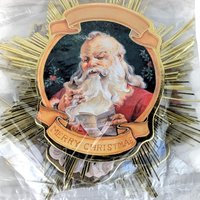 1991 Roman Inc Santa Starburst Ornament Set